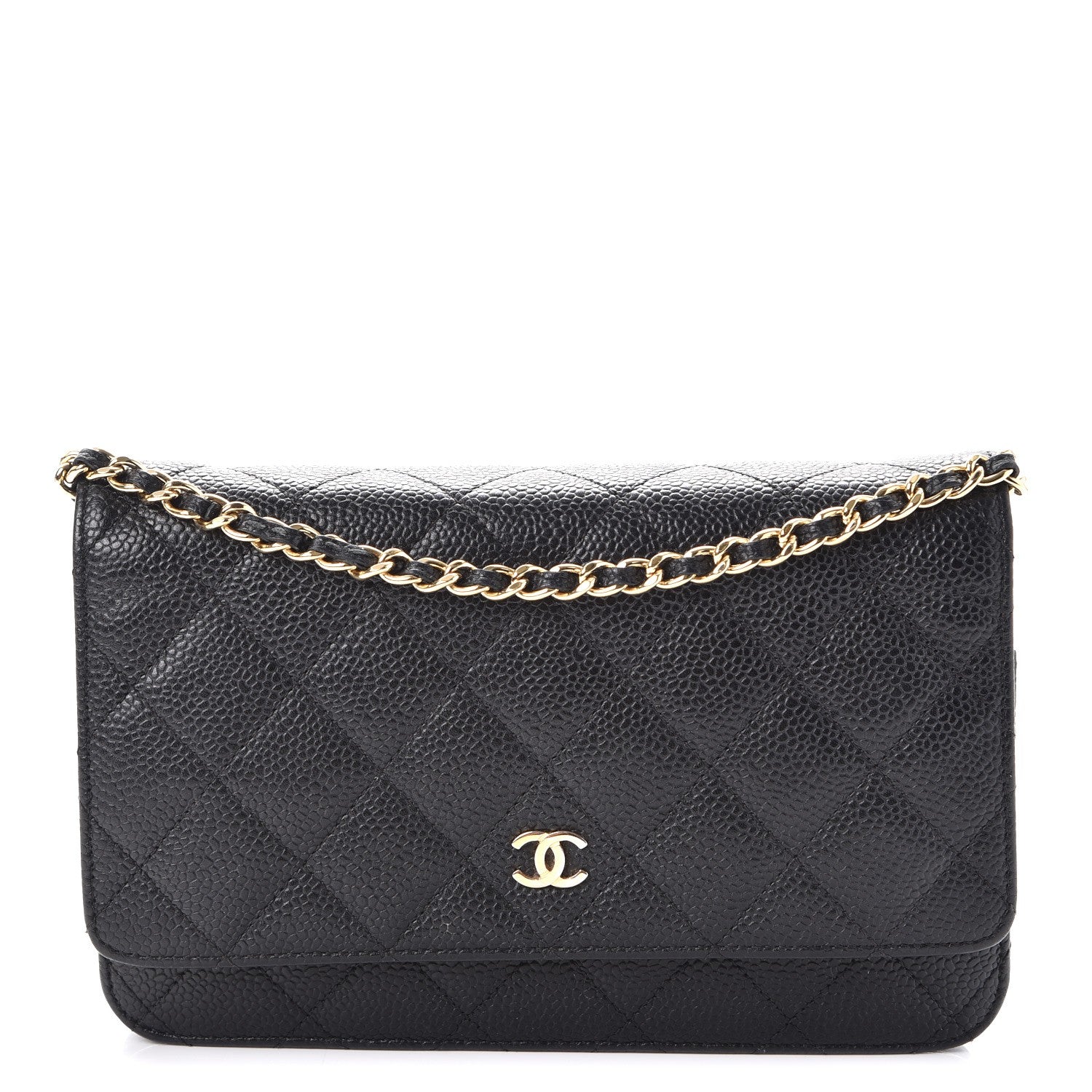 Chanel Caviar Quilted Wallet On Chain WOC Black 1 of 12