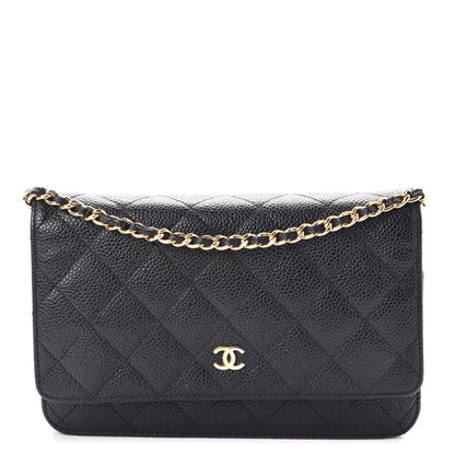 Chanel Caviar Quilted Wallet On Chain WOC Black 1 of 12