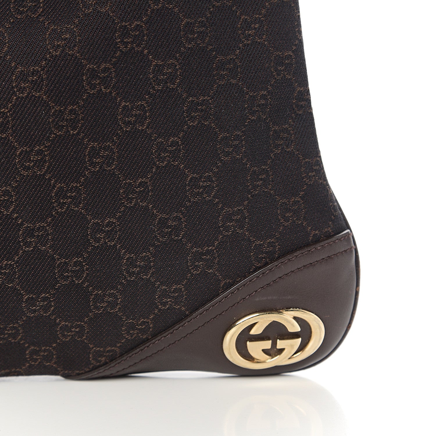 Gucci Monogram Medium New Britt Hobo Dark Brown 10 of 10