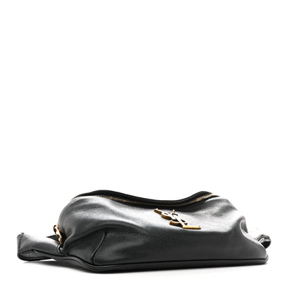 Saint Laurent Grain De Poudre Monogram Belt Bag Black 4 of 14