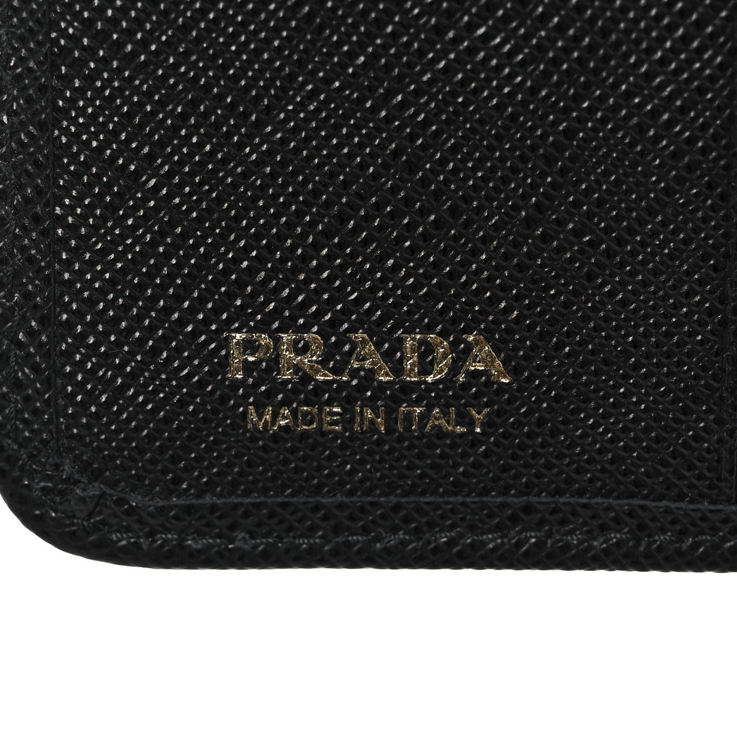 Prada Nylon Saffiano Metal Compact Wallet Black 9 of 10