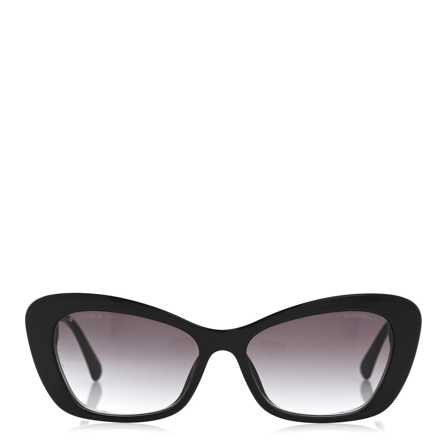 Acetate Pearl Cat Eye CC Sunglasses 5481-H-A Black