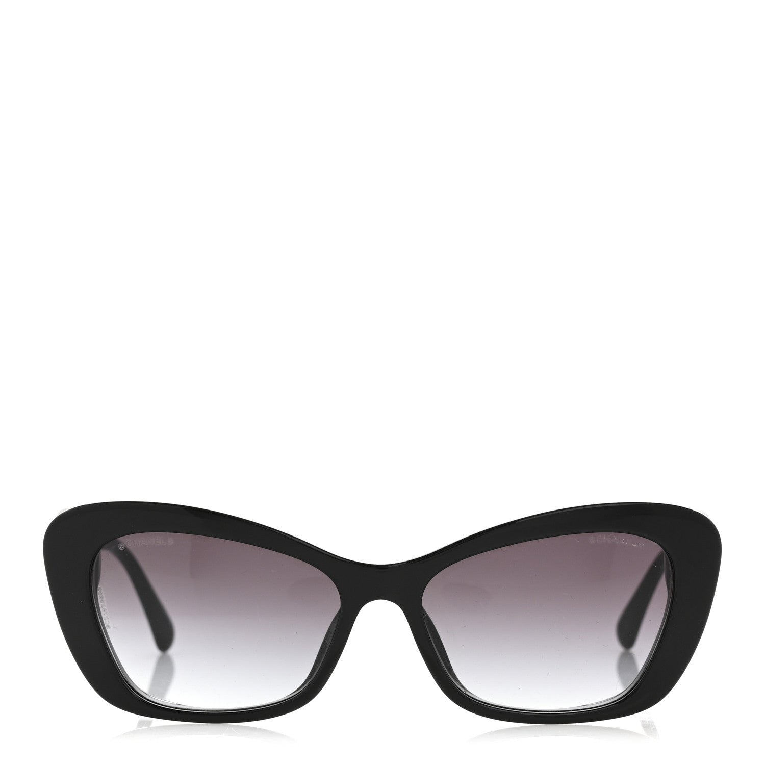 Chanel Acetate Pearl Cat Eye CC Sunglasses 5481-H-A Black 2 of 7