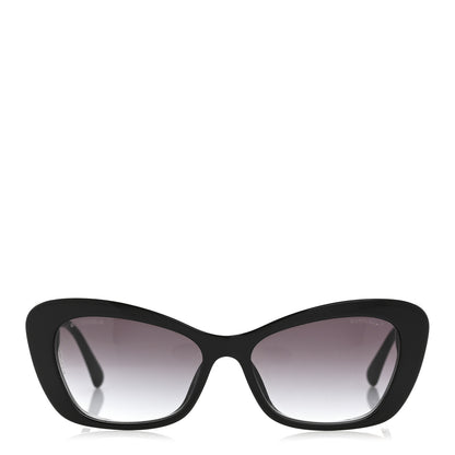 Chanel Acetate Pearl Cat Eye CC Sunglasses 5481-H-A Black 2 of 7