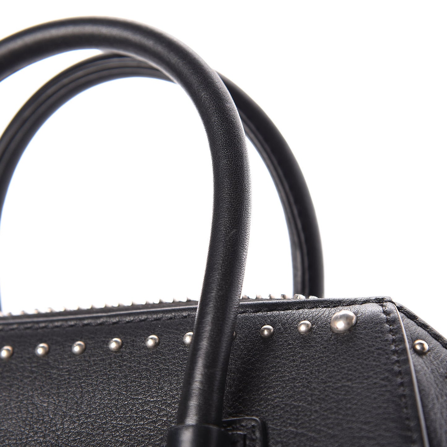 Smooth Calfskin Mini Studded Antigona Black