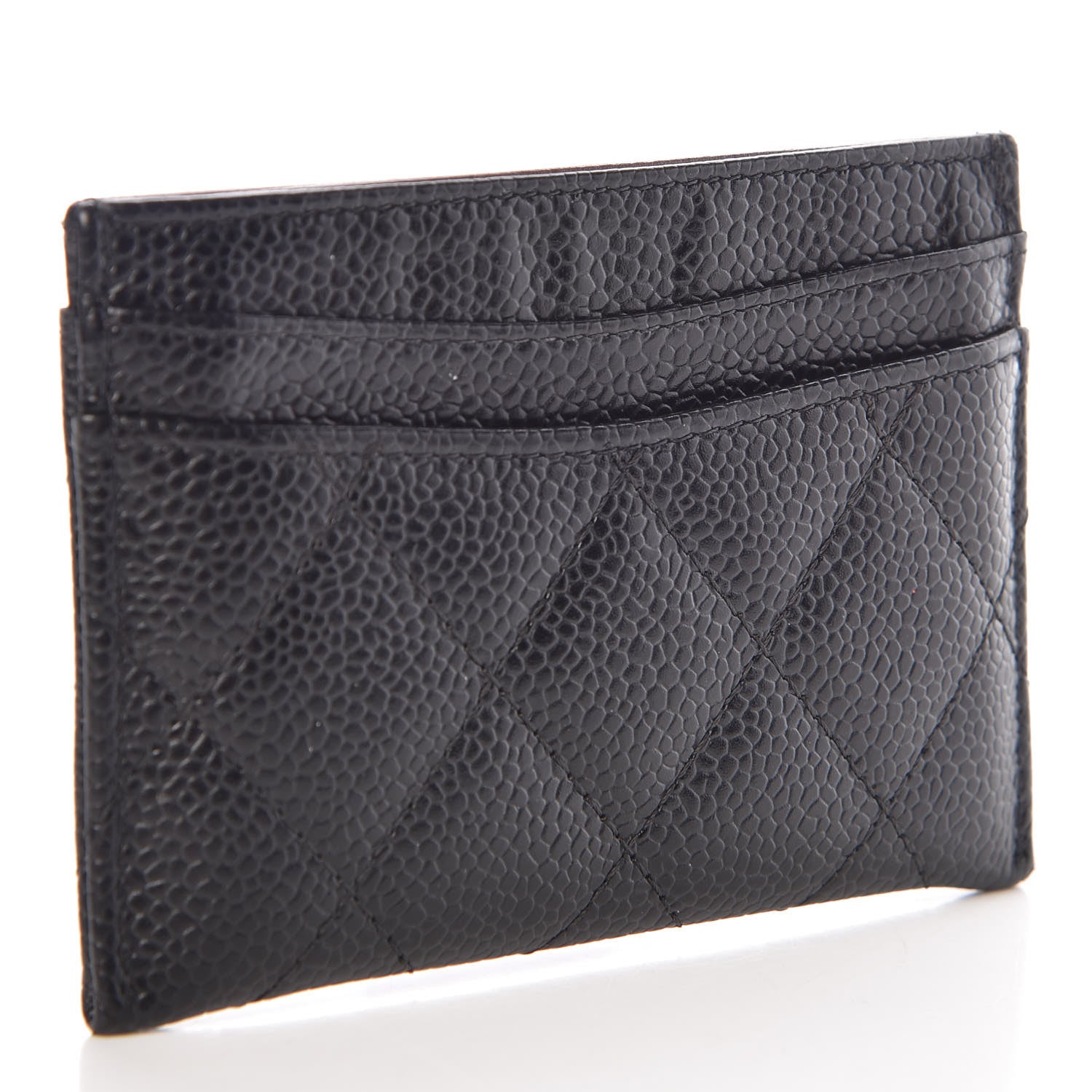 Chanel Caviar Quilted Card Holder Black 3 of 9