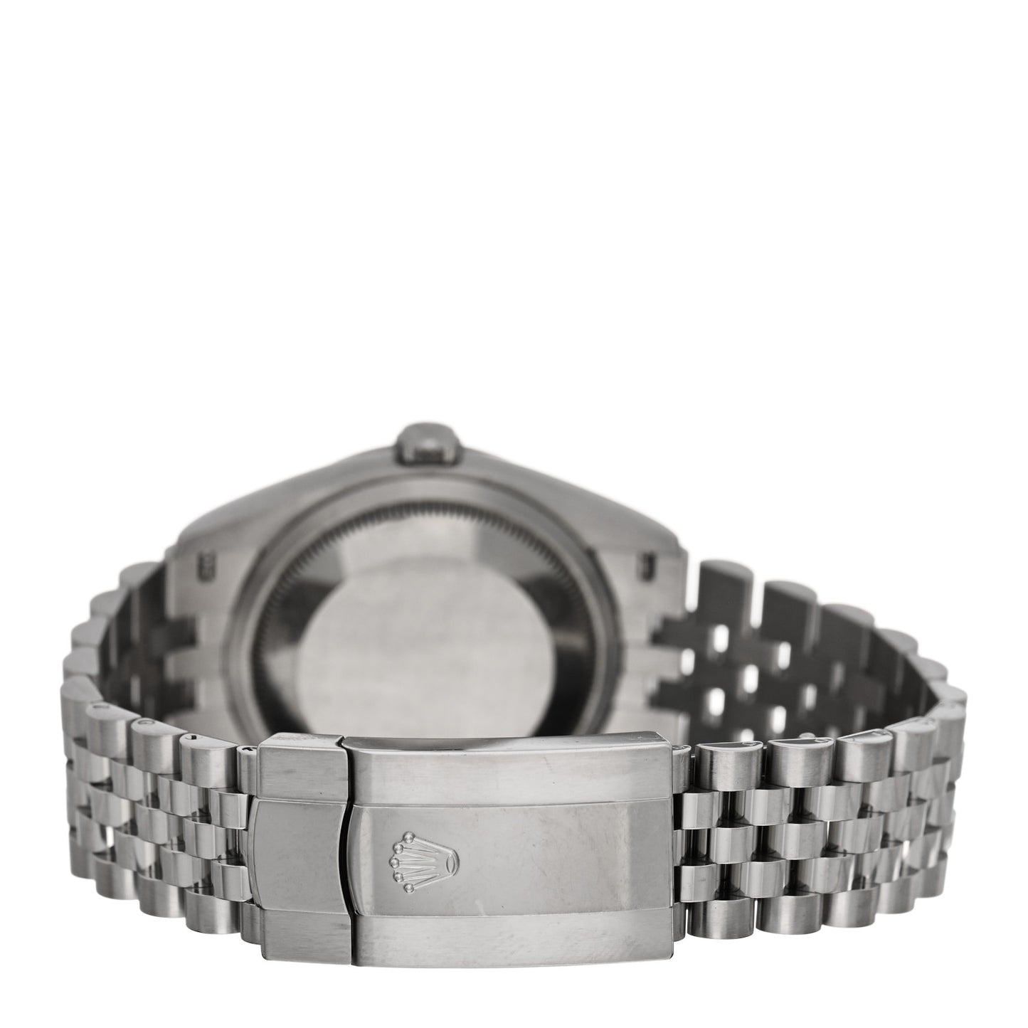 Stainless Steel 18K White Gold Diamond 36mm Oyster Perpetual Datejust Watch Black 126234