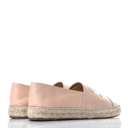 Chanel Lambskin CC Espadrilles 39 Nude 4 of 8
