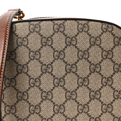 Gucci GG Supreme Monogram Cuoio Toscano Mini Chain Shoulder Bag Beige Ebony Cuir 8 of 11