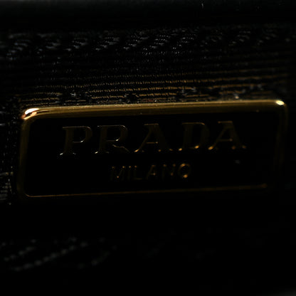 Prada Saffiano Chain Shoulder Bag Black 6 of 11