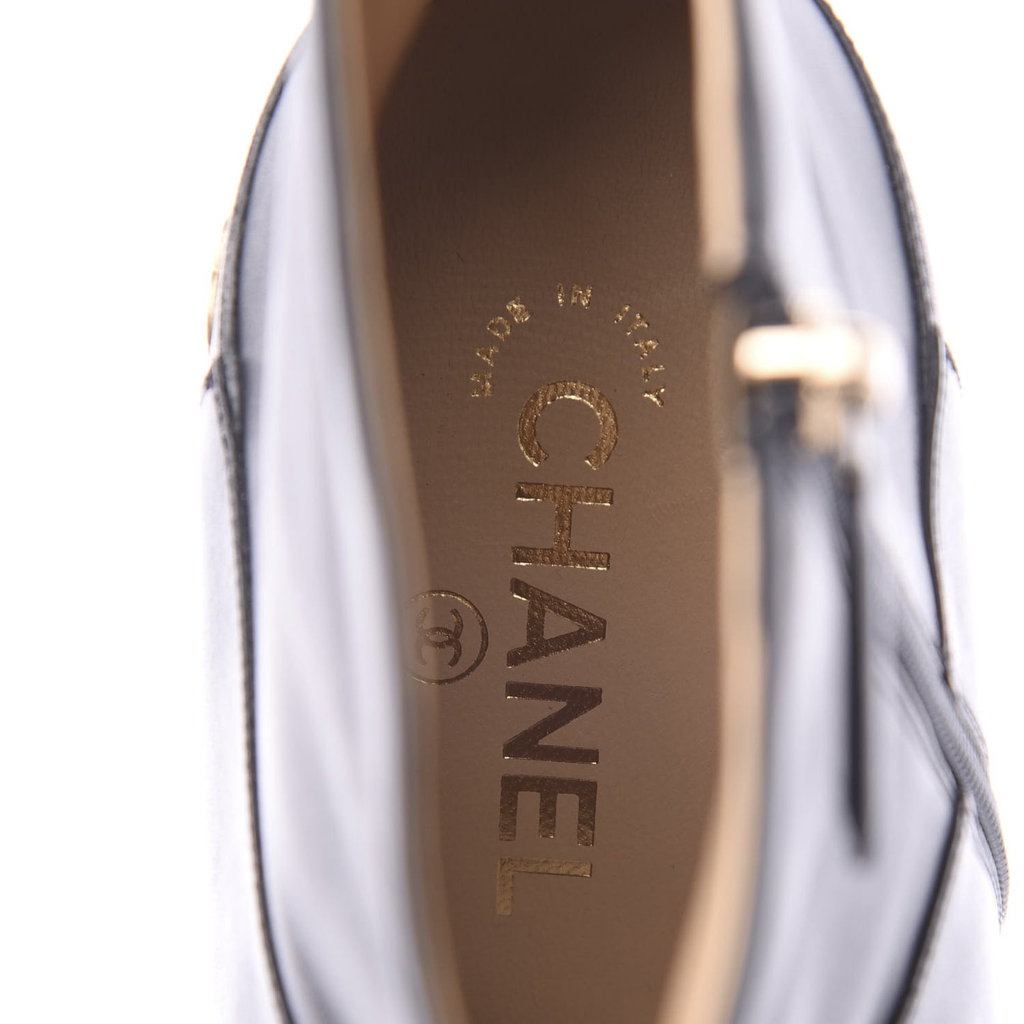 Calfskin CC Short Boots 40 Black