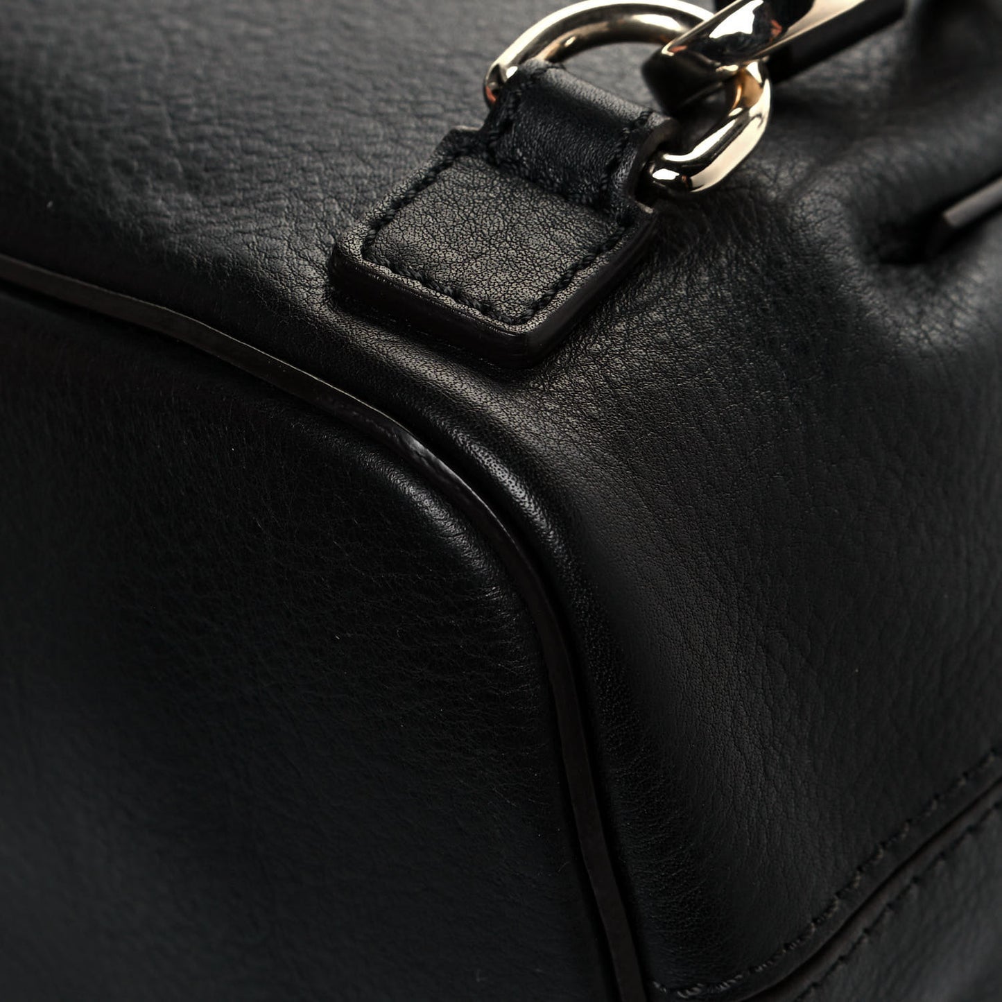 Suede Calfskin Mini Faye Backpack Black