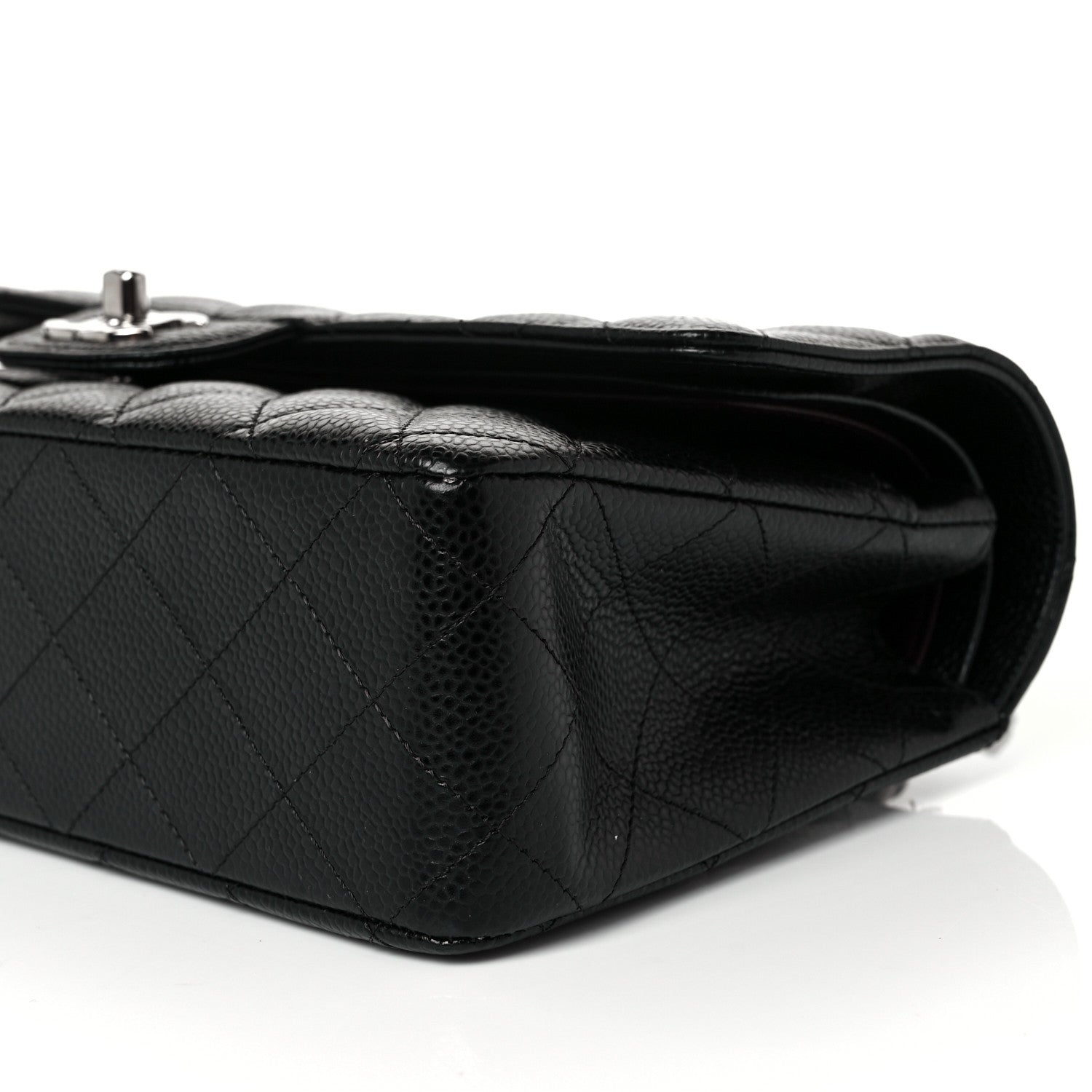 Chanel Caviar Quilted Medium Double Flap Black 17 of 21