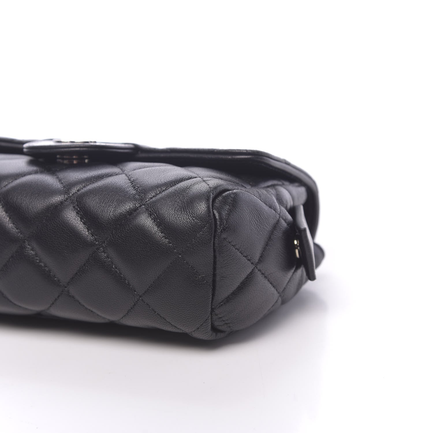 Chanel Lambskin Quilted Flap Cosmetic Case Black 10 of 11