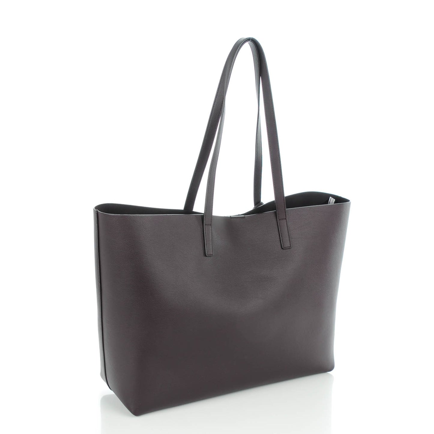Calfskin Large Shopping Tote Bordeaux
