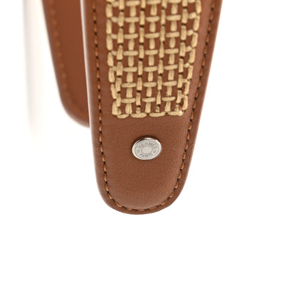 Hermes Swift Embroidered H Elizabeth Headband Gold 4 of 6