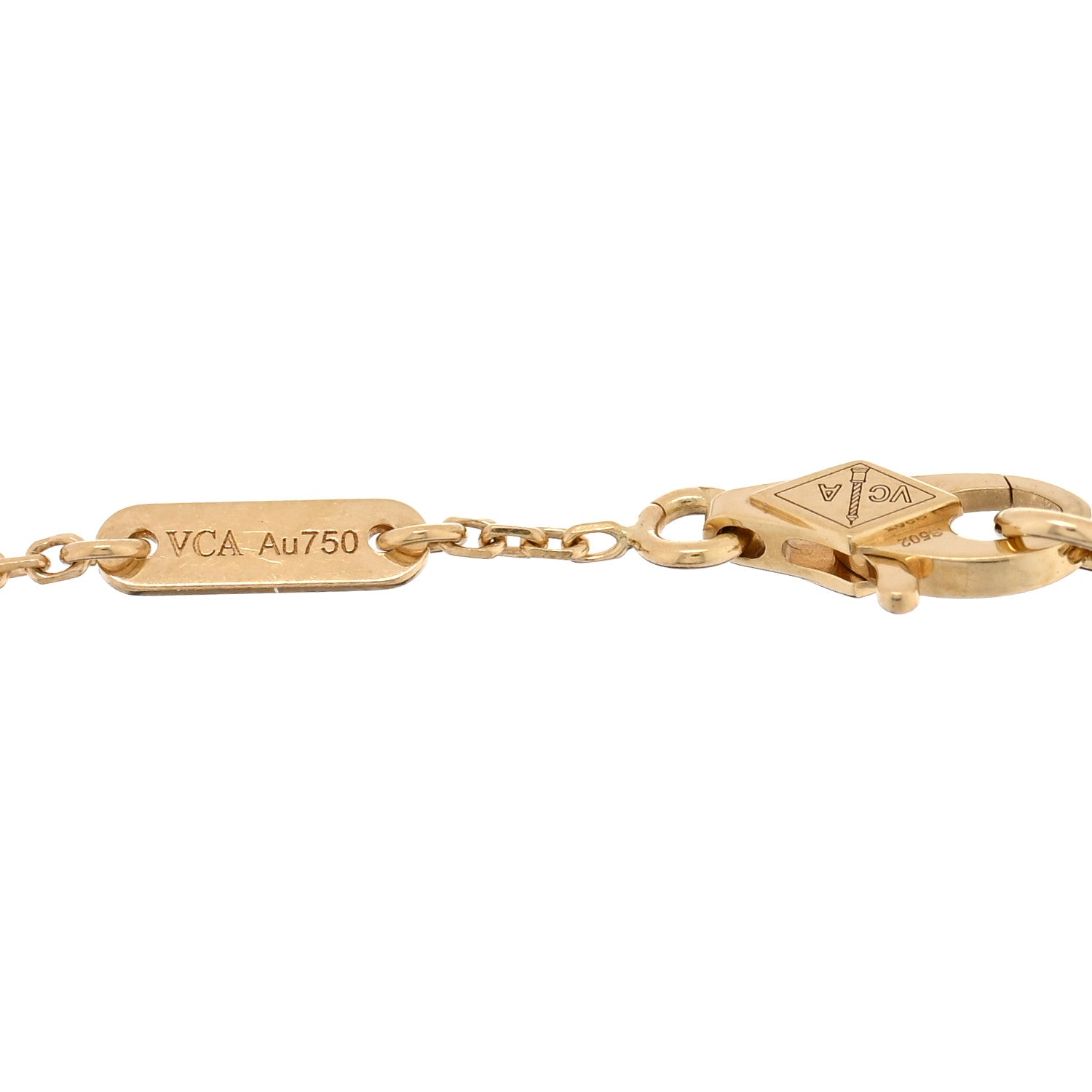 Van Cleef & Arpels 18K Yellow Gold Mother of Pearl Sweet Alhambra Bracelet 3 of 4