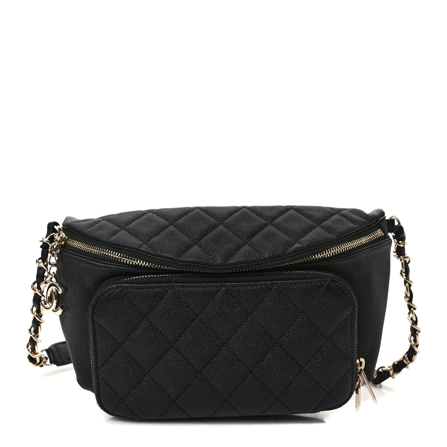 Chanel Caviar Quilted Business Affinity Waist Belt Bag Black 1 of 10