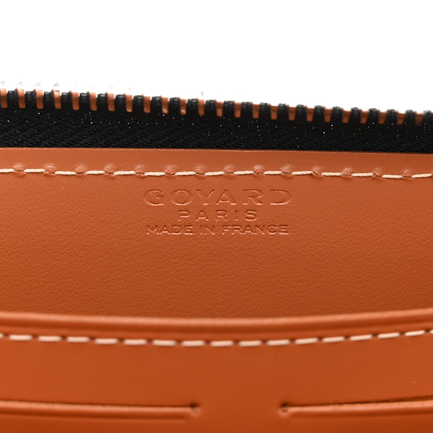 Goyardine Matignon Zip Around GM Wallet Black Gold