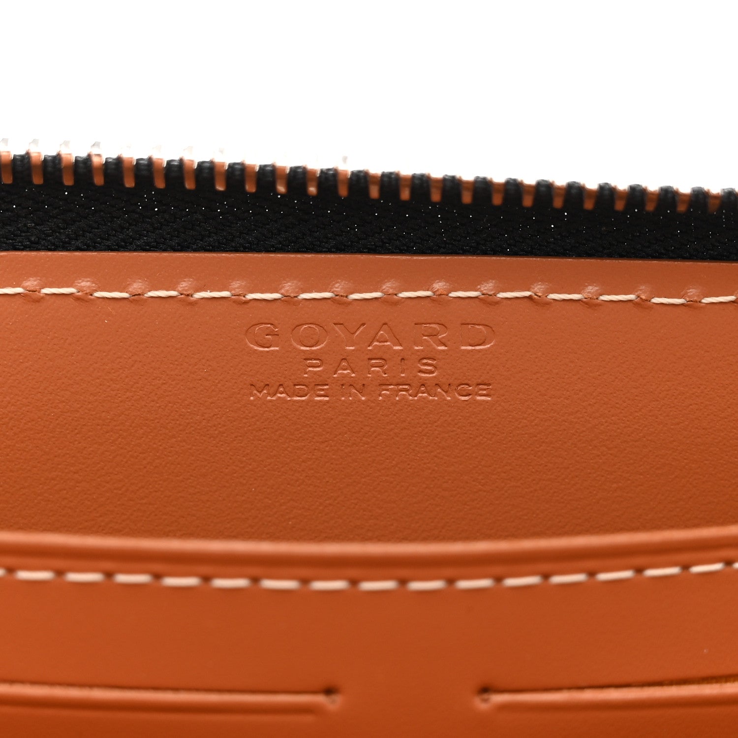 Goyard Goyardine Matignon Zip Around GM Wallet Black Gold 6 of 7