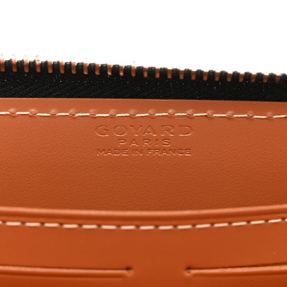 Goyard Goyardine Matignon Zip Around GM Wallet Black Gold 6 of 7