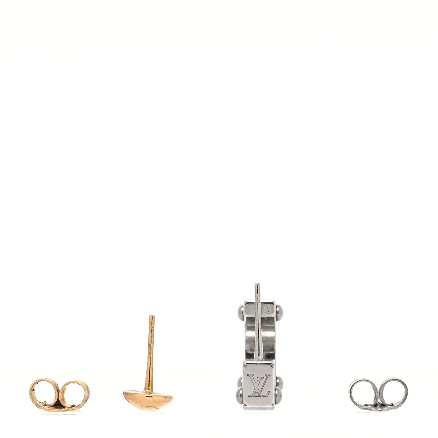 Monogram Bold Earrings Gold Silver