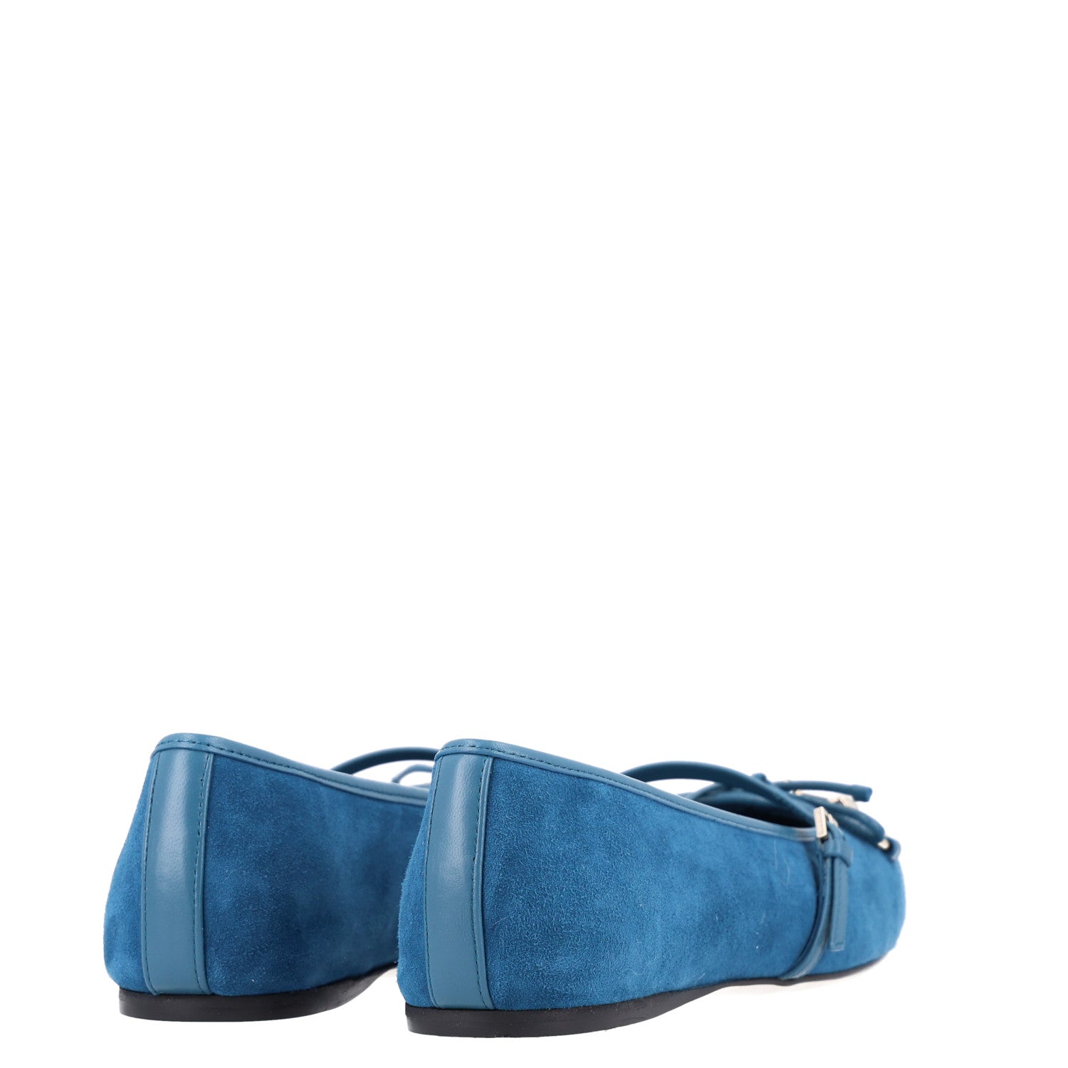 Gucci Kid Scamosciato Nappa Camargue Horsebit Ballet Flats 37 Deep Acqua 5 of 9