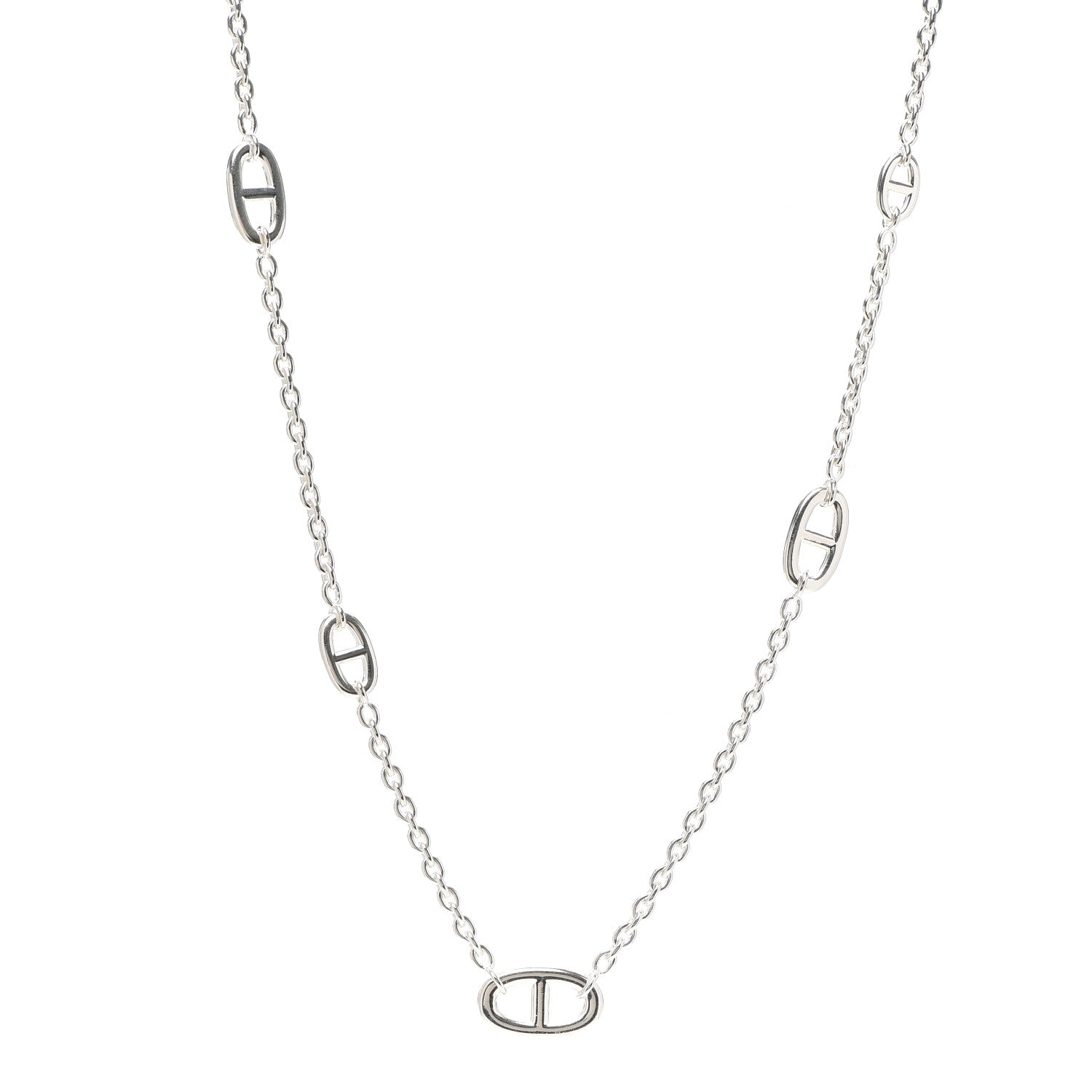 Hermes Sterling Silver Farandole Necklace 80 1 of 5