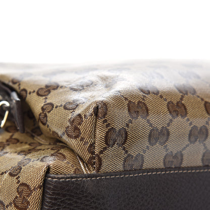Gucci Crystal Monogram Backpack Dark Brown 9 of 13