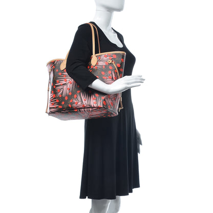 Louis Vuitton Monogram Jungle Dots Neo Neverfull MM Sugar Pink Poppy 2 of 8