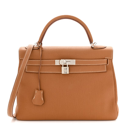 Hermes Togo Kelly Retourne 32 Gold 1 of 12