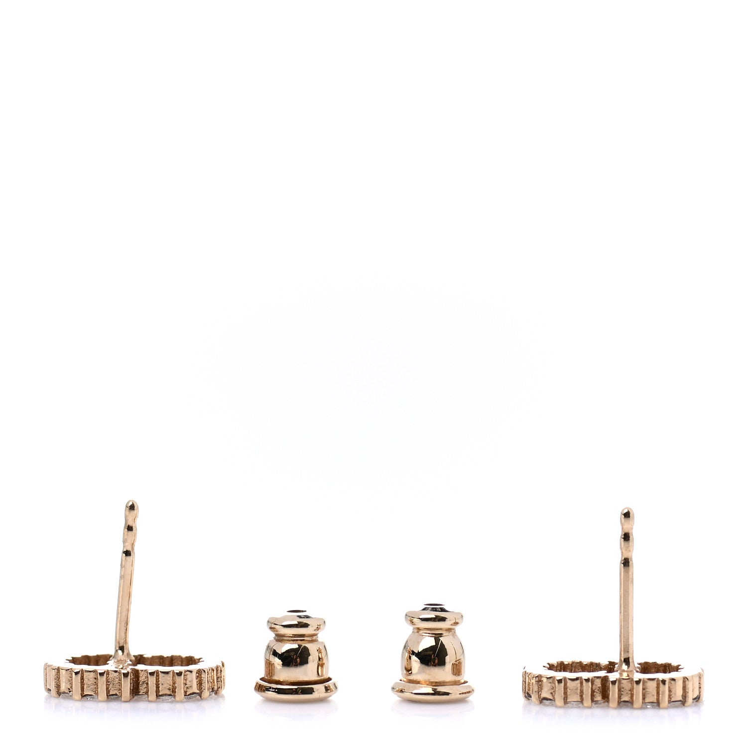 Christian Dior Crystal Clair D Lune Earrings Gold 3 of 3