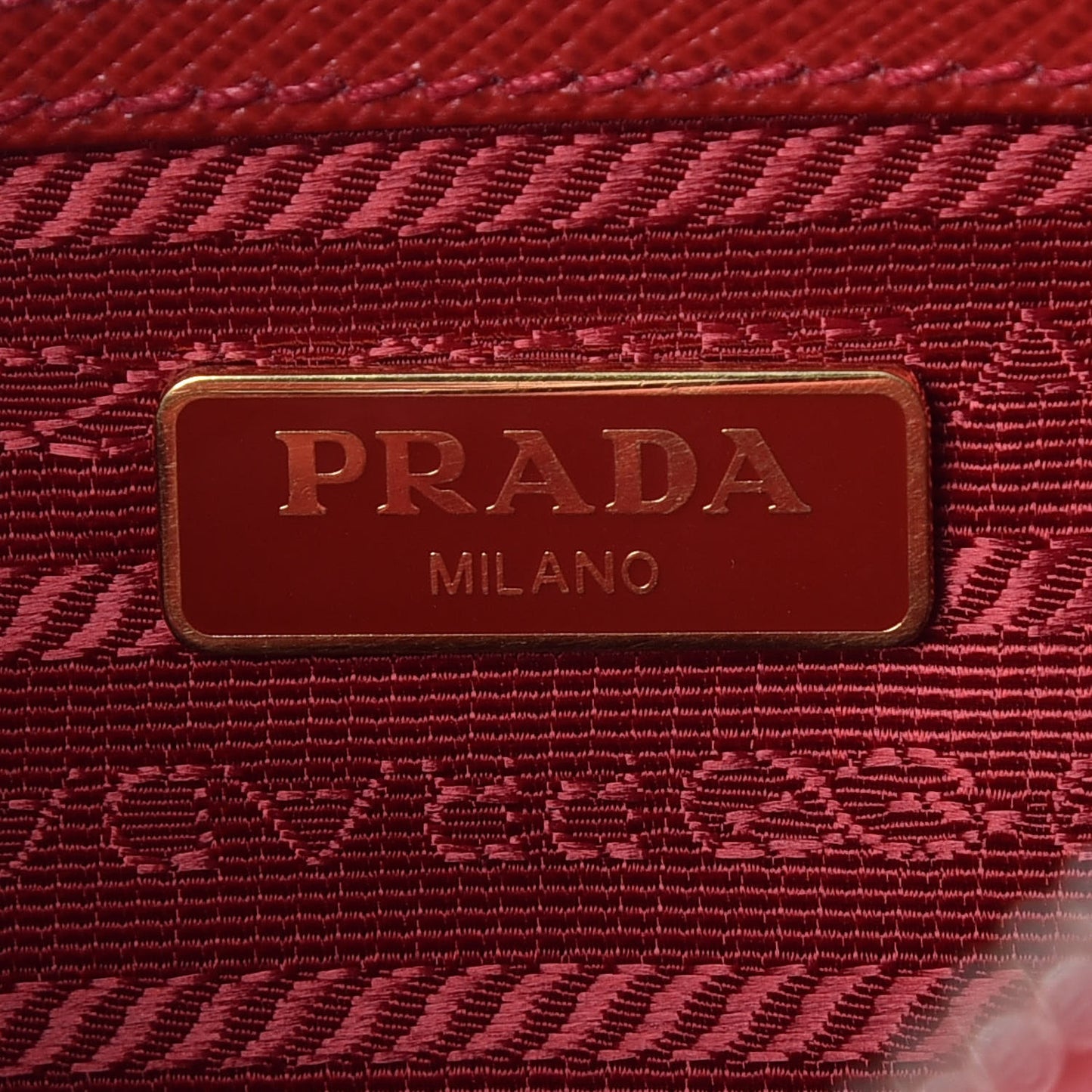 Saffiano Lux Double Zip Crossbody Bag Fuoco
