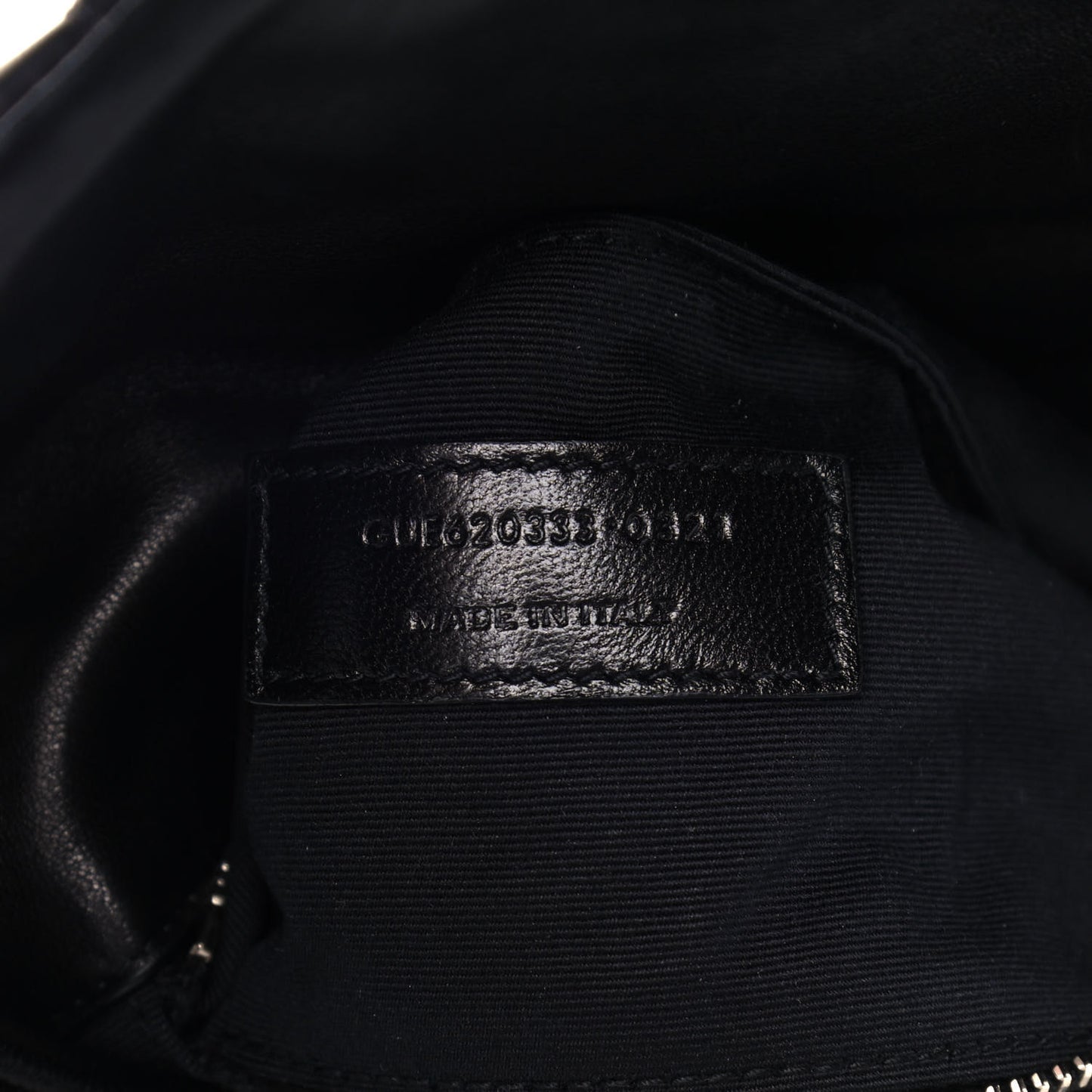 Lambskin Quilted Toy Loulou Puffer Monogram Chain Satchel Black
