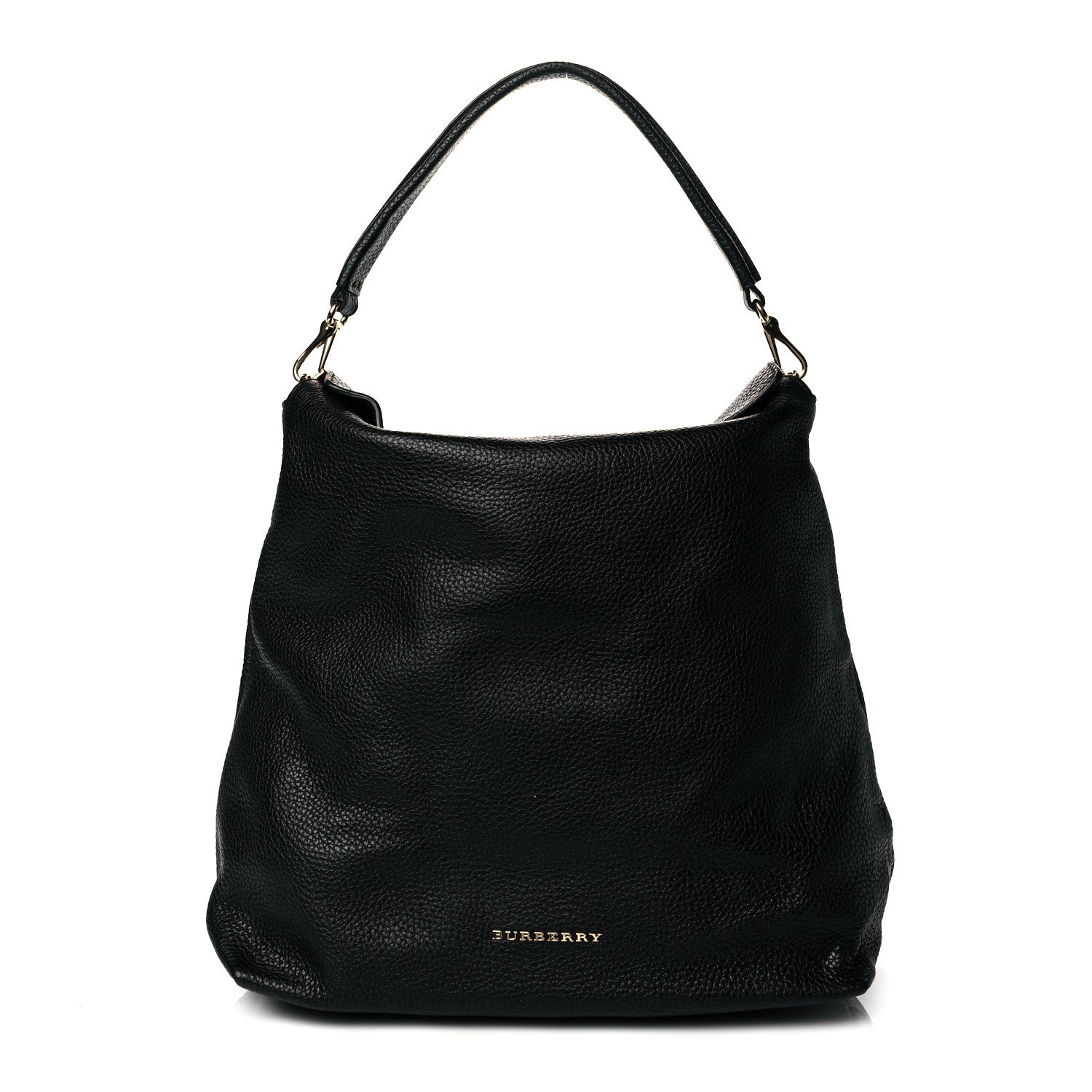 Burberry London Grainy Calfskin Medium Cale Hobo Black 1 of 10