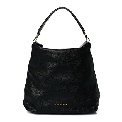 Burberry London Grainy Calfskin Medium Cale Hobo Black 1 of 10