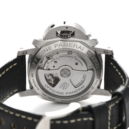 Panerai Stainless Steel Alligator 42mm Luminor 1950 3 Day Power Reserve Automatic Watch Black PAM00392 4 of 8