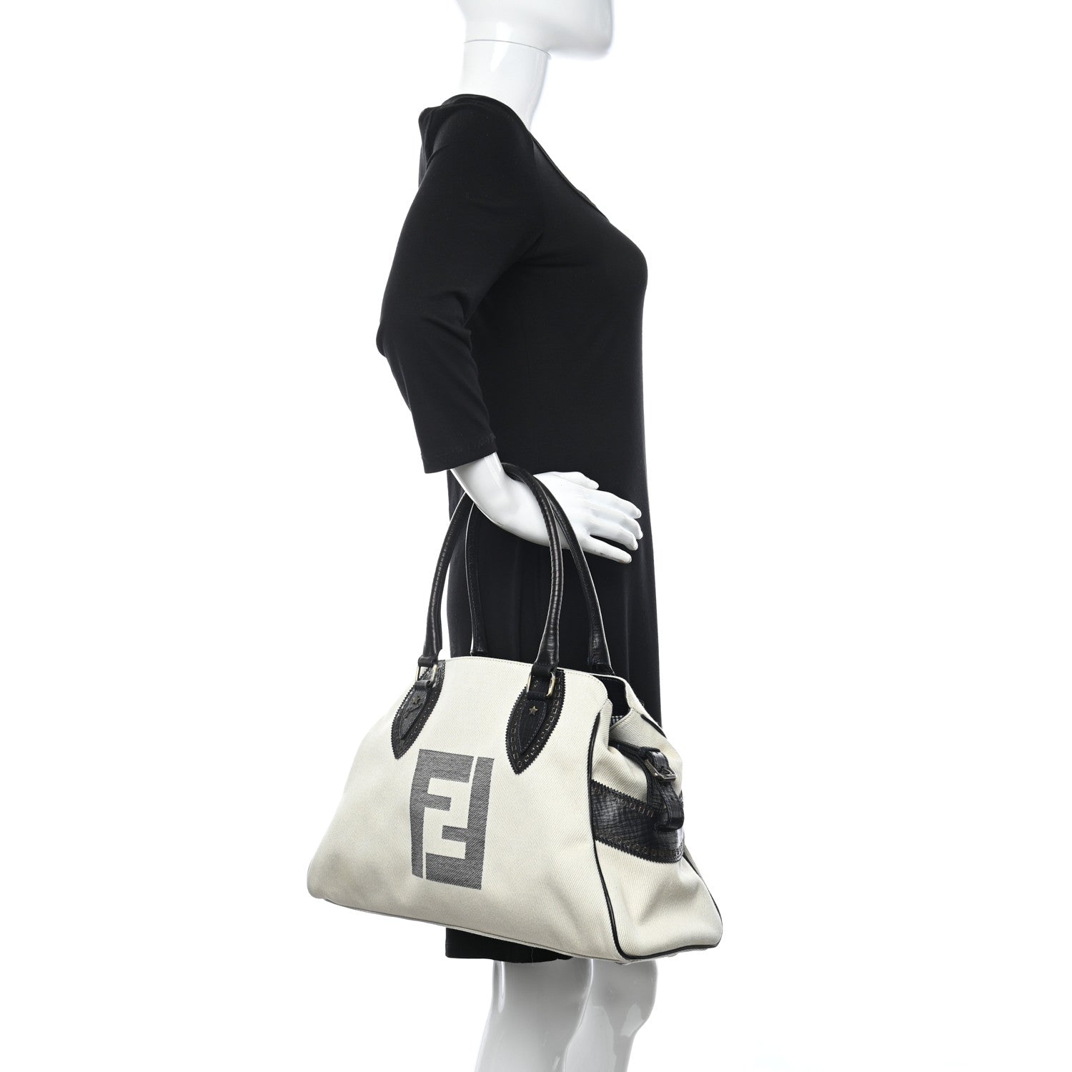 Fendi Canvas Bag De Jour Tote Natural 2 of 12