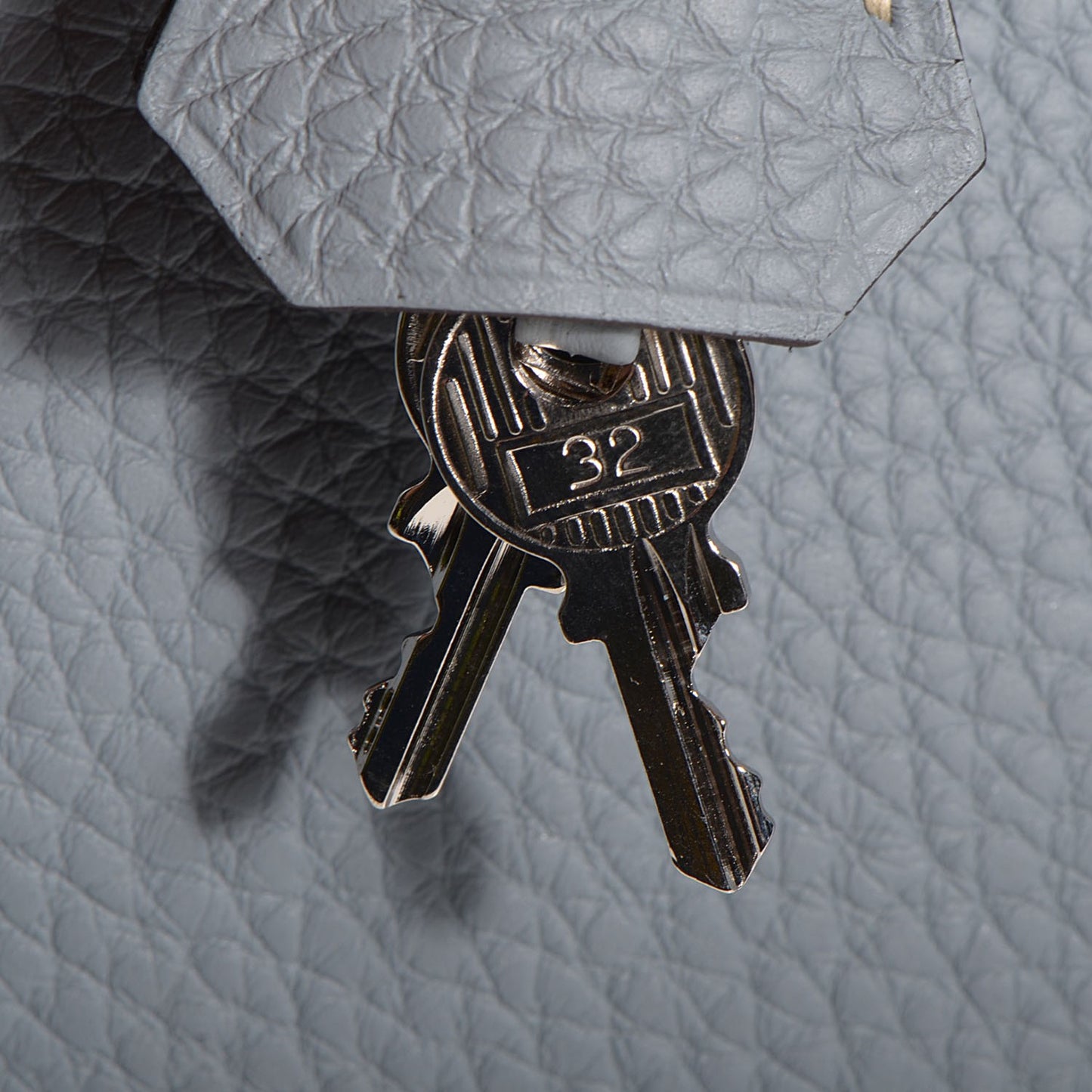 Togo Birkin 35 Bleu Lin