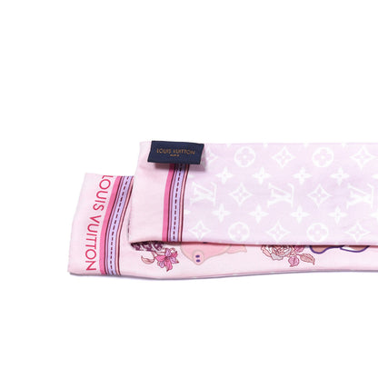 Louis Vuitton Silk Monogram Superstition Bandeau Light Pink 3 of 3