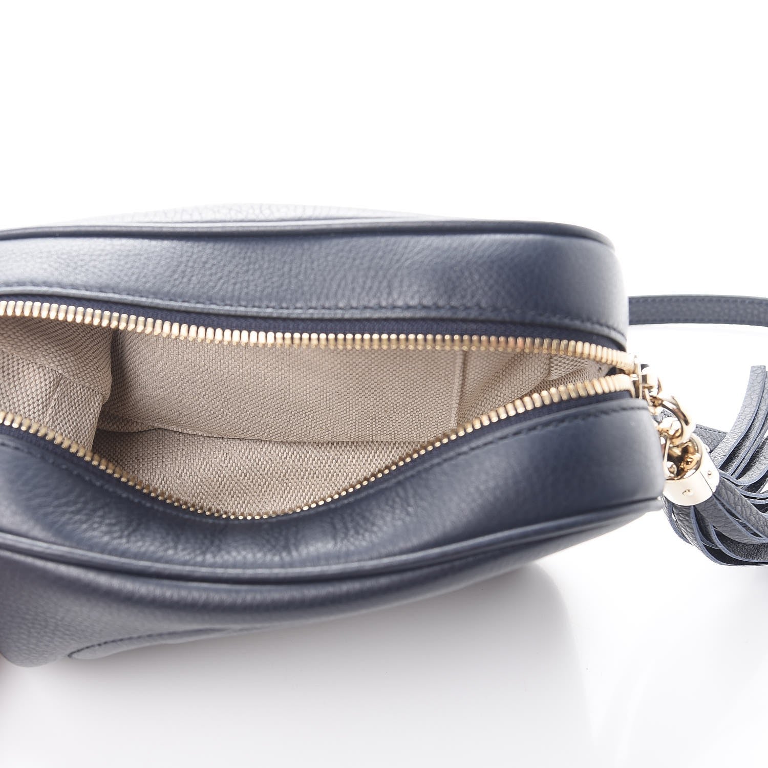 Gucci Pebbled Calfskin Small Soho Disco Bag Blue 5 of 8