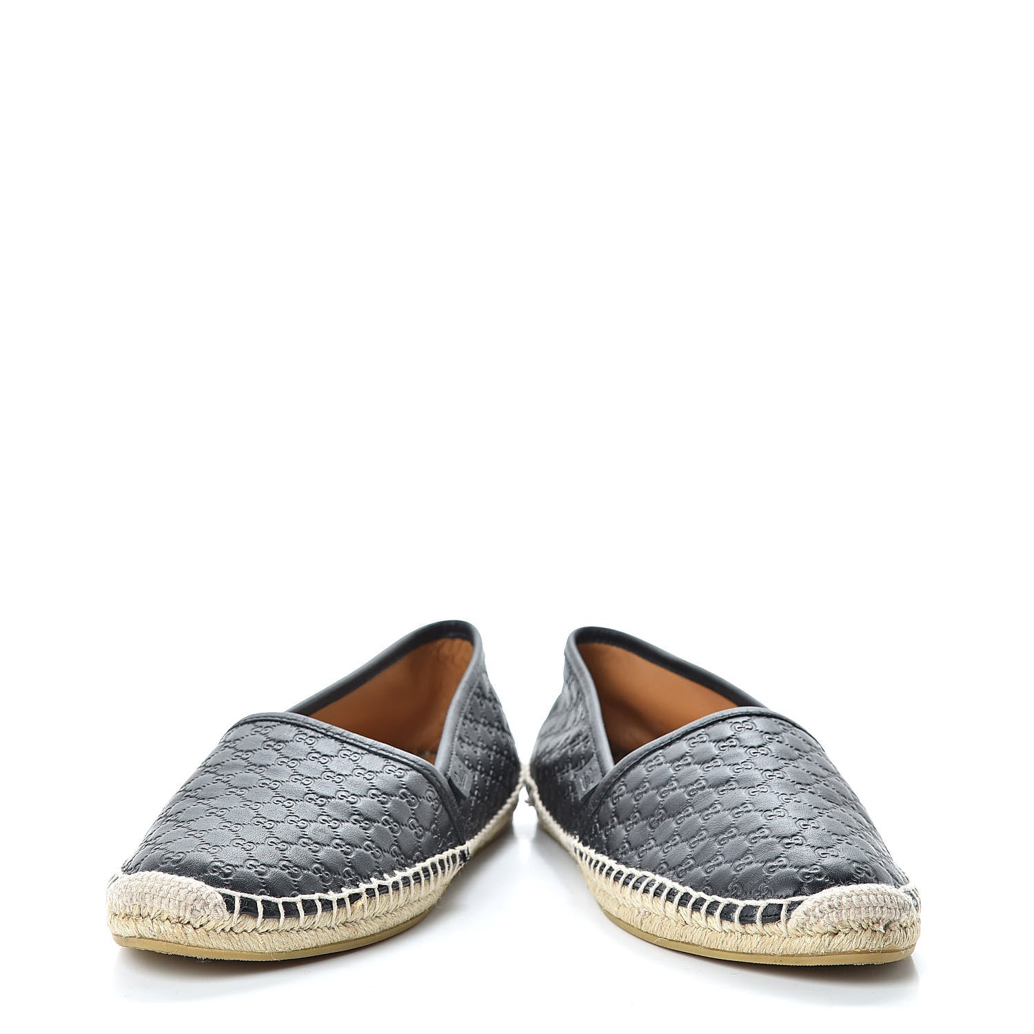 Gucci Guccissima Signature Espadrilles 38.5 Black 6 of 11