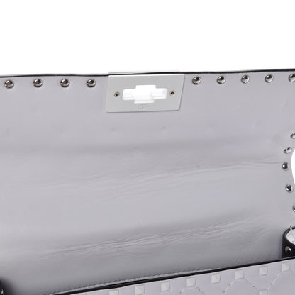 Valentino Garavani Lambskin Medium Free Rockstud Spike Shoulder Bag Optic White 10 of 10