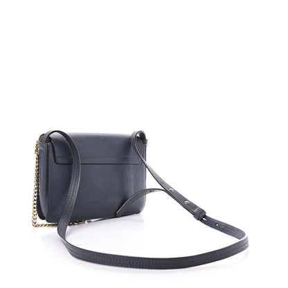 Chloe Goatskin Small Faye Shoulder Bag Denim Blue 3 of 11