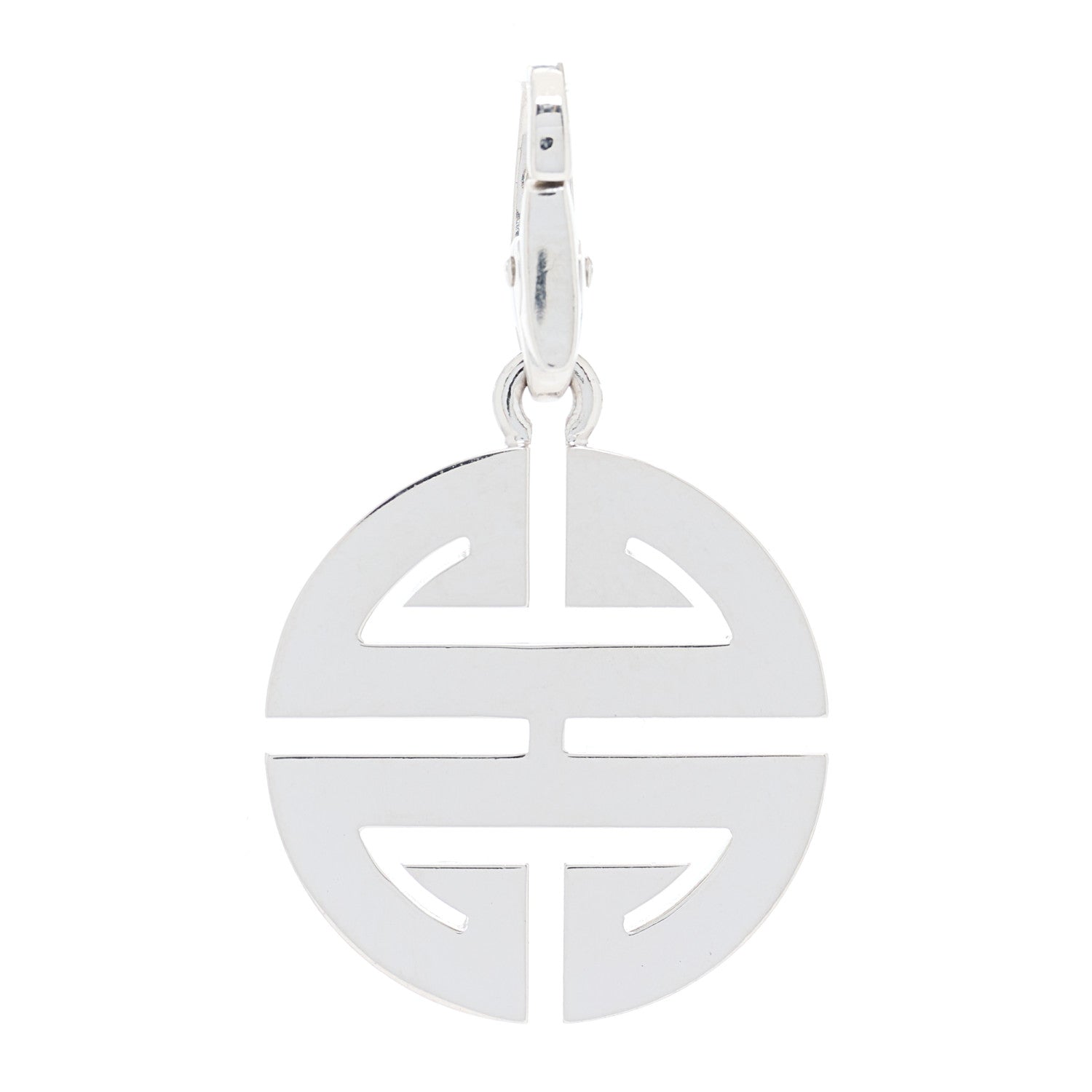 Cartier 18K White Gold Diamond Longevity Charm 3 of 6