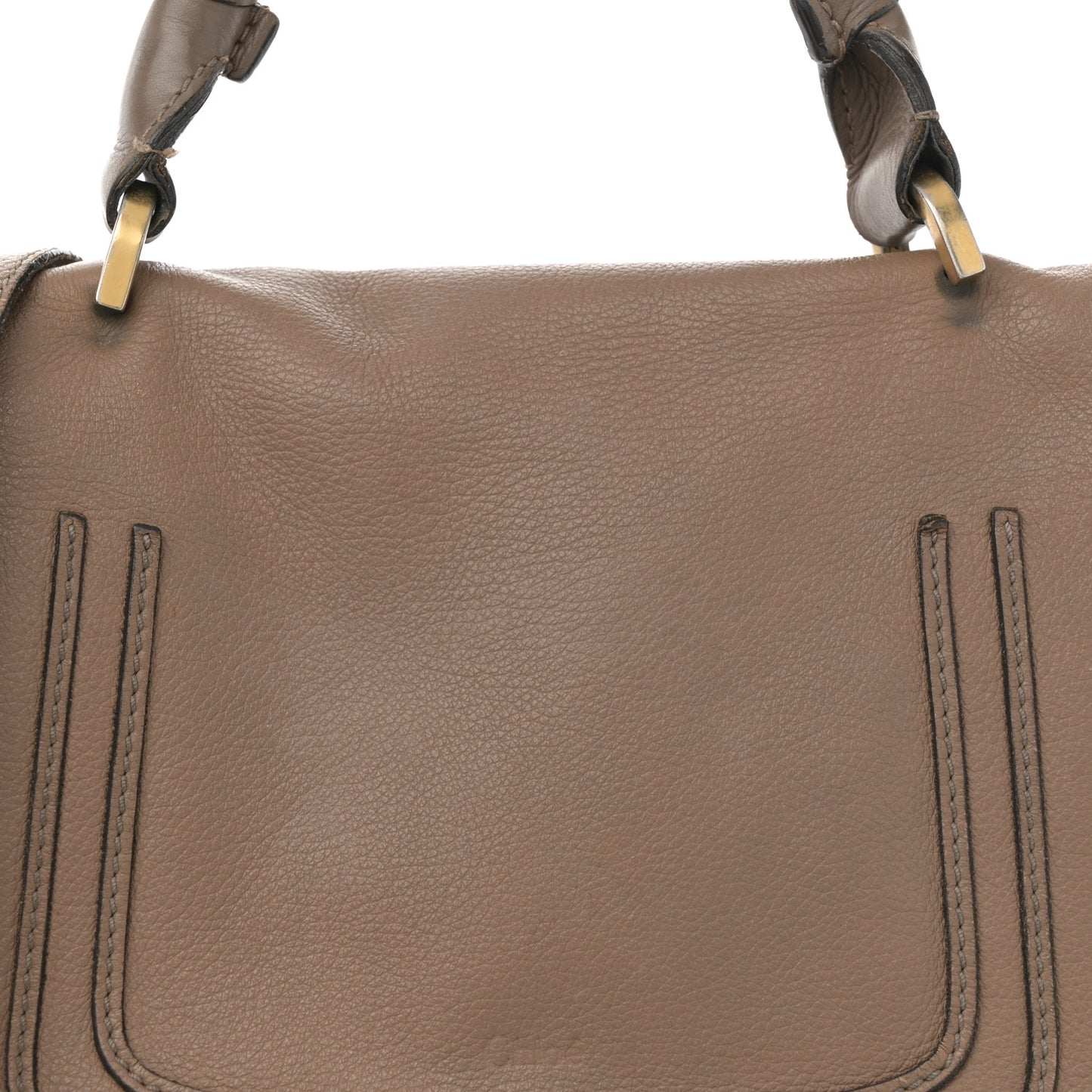 Calfskin Medium Marcie Top Handle Bag Nut