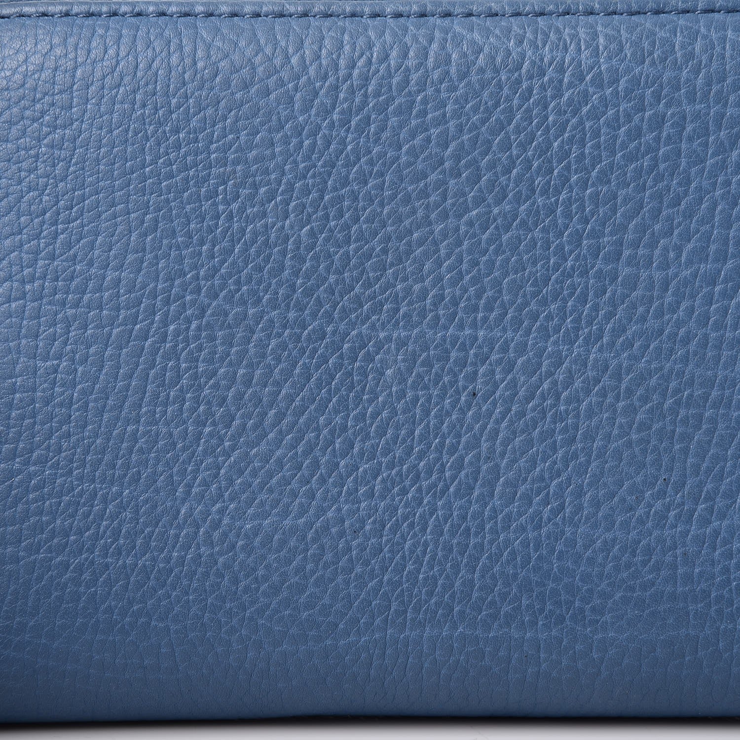 Balenciaga Grained Calfskin Tube Continental Zip Around Wallet Bleu 9 of 11