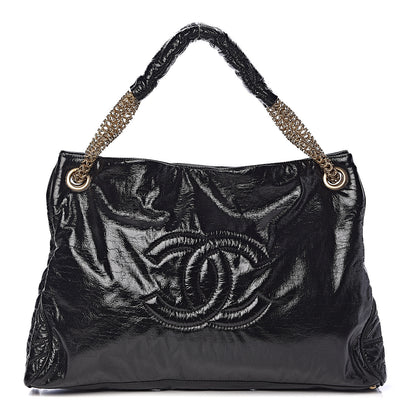Chanel Vinyl Rodeo Tote Black 1 of 10