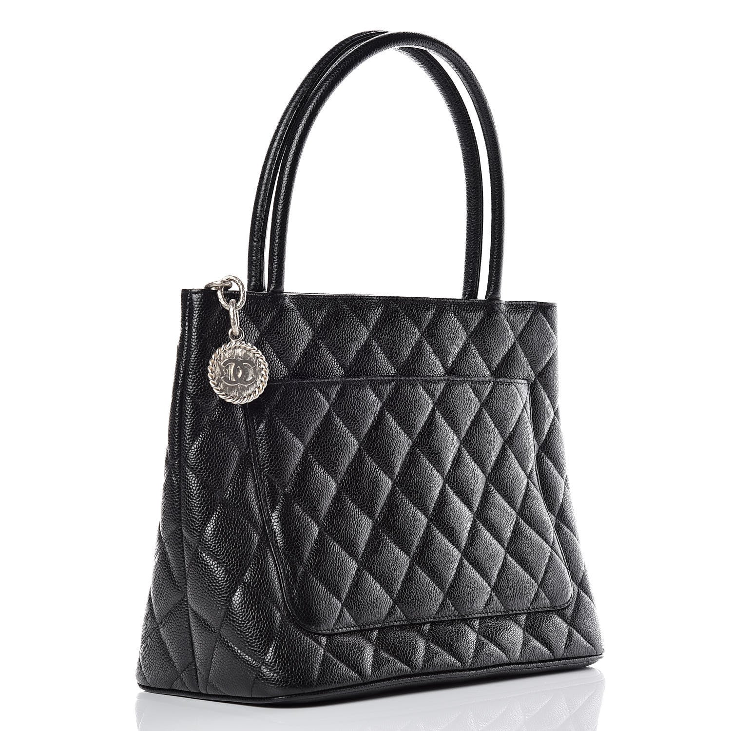 Chanel Caviar Quilted Medallion Tote Black 4 of 10