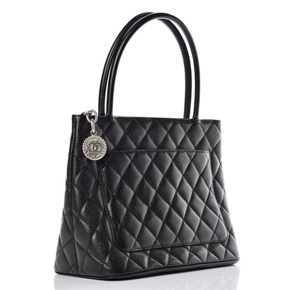 Chanel Caviar Quilted Medallion Tote Black 4 of 10